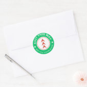 OP DEZE MANIER. Tot straks weer. Green Ronde Sticker (Envelop)