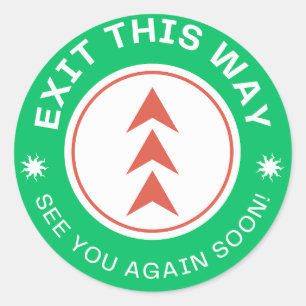OP DEZE MANIER. Tot straks weer. Green Ronde Sticker