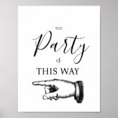 OP DEZE MANIER VINGERWIJZEND TEKEN POSTER (Voorkant)