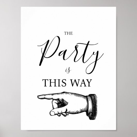 OP DEZE MANIER VINGERWIJZEND TEKEN POSTER (Voorkant)