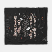 Op deze spoky-nachtbanket fleece deken (Voorkant (Horizontaal))