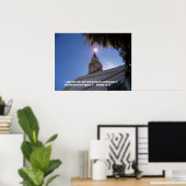 Op deze steen zal ik mijn kerkPoster bouwen Poster (Thuiskantoor)