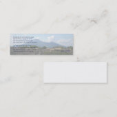 Op die dag de aarde... poëzie bladwijzer mini visitekaartje (Voorkant / Achterkant)