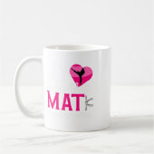 Op die mat Karate Oma Karate Grootmoeder Koffiemok (Links)