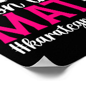 Op die mat Karate Oma Karate Grootmoeder Poster (Hoek)