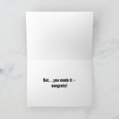 Op die weg, glibberige helling, gefeliciteerd! bedankkaart (Binnen)