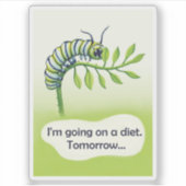 Op dieet gaan sticker (Voorkant)