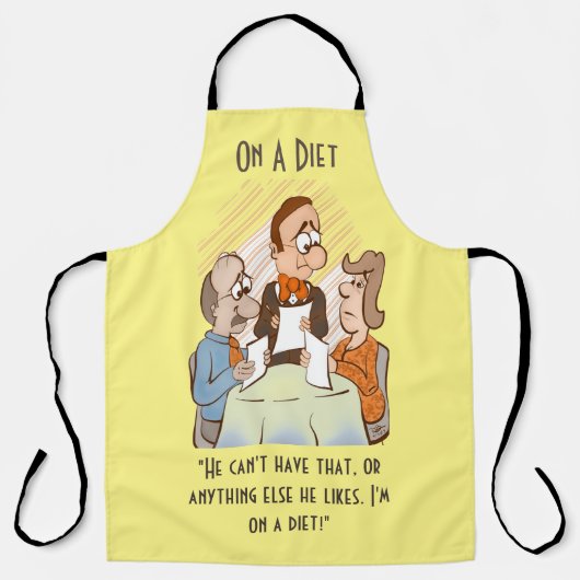 Op dieet schort (Voorkant)
