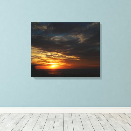Op dienst! canvas afdruk (Insitu (Houten vloer))