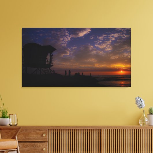 Op dienst! canvas afdruk (Insitu (Woonkamer))