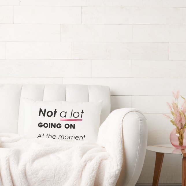 Op dit moment is er niet veel aan de hand: een gra kussen (Bank)