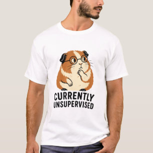 Op dit moment onbegeleid cavia t-shirt