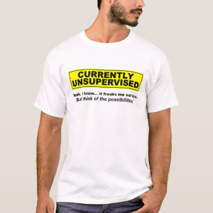 Op dit moment Onbewaakt Grappig T-shirt