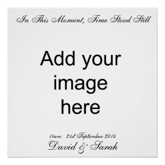 Op dit moment stond de tijd stil - Wall Art Poster