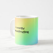 Op dit moment uitweidend met Rainbow-Funny Mug Koffiemok (Voorkant links)