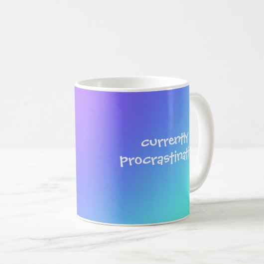 Op dit moment uitweidend met Rainbow-Funny Mug Koffiemok (Voorkant rechts)