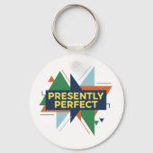 Op dit Moment Volmaakt Abstract Modern Sleutelhanger (Achterkant)