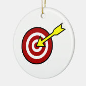 Op doel keramisch ornament (Links)