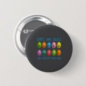 Op Don Stuck Gezicht Ei Ronde Button 5,7 Cm (Voorkant /achterkant)