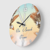 Op doorsnee tijd, palmbladeren grote klok (Hoek)