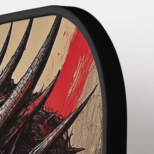 op draak geïnspireerd pickleball paddle (Links Detail)