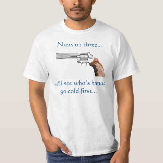 Op drie Shirten T-shirt (Voorkant)