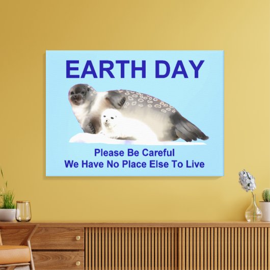 Op dunne ijs canvas afdruk (Insitu (Woonkamer))