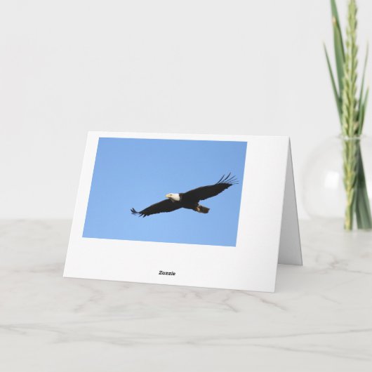 Op Eagle Wings Card Kaart (Achterkant)