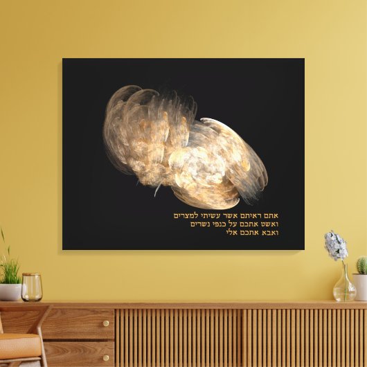 Op Eagle's Wings Canvas Afdruk (Insitu (Woonkamer))