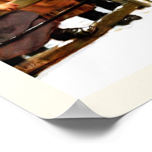 "Op eBay".  kunst door Arthur Elsley Poster (Hoek)