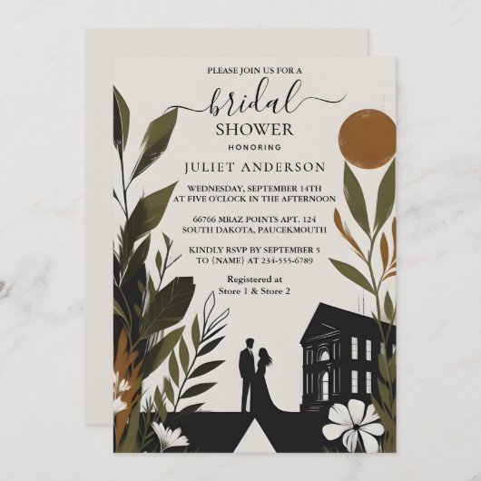 Op echt boeiende jaren '80 Courthouse Vrijgezellen Kaart (Voorkant / Achterkant)