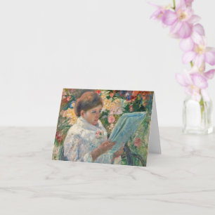 Op een balcony van Mary Cassatt Folded Kaart