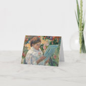 Op een balcony van Mary Cassatt Folded Kaart (Voorkant)