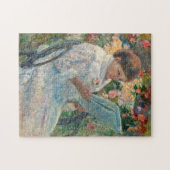 Op een balkon door Mary Cassatt Jigzaag Puzzle Legpuzzel (Horizontaal)