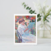 Op een balkon, Mary Cassatt Briefkaart (Staand voorkant)