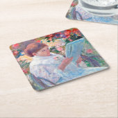 Op een balkon, Mary Cassatt Kartonnen Onderzetters (Schuin)