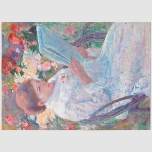 Op een balkon, Mary Cassatt Tissuepapier (Voorkant)