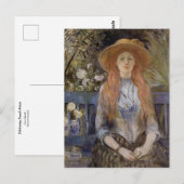 Op een bank van Berthe Morisot Briefkaart (Voorkant / Achterkant)