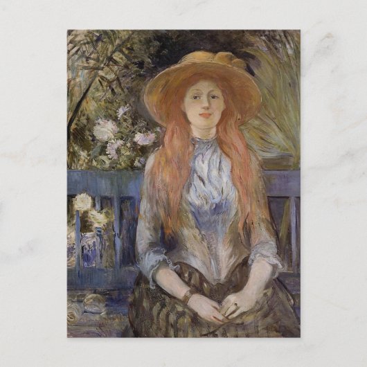 Op een bank van Berthe Morisot Briefkaart (Voorkant)
