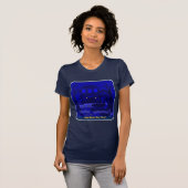 Op een Bayou die blauw is T-shirt (Voorkant volledig)