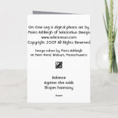 Op Één Been Kaart (Achterkant)