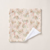 op een bloemenveldvlinder in een bad bad handdoek (Wasdoekje)