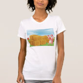 Op een Boerderij hay bales T-shirt (Voorkant)