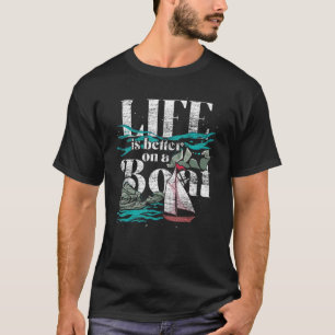 Op een boetesailor Hobby Skipper Sailing T-shirt