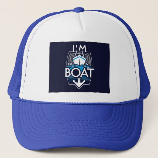 op een boot trucker pet (Voorkant)