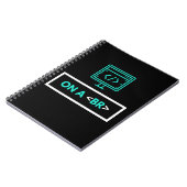 Op een Break (Programmer's Joke) Koffee Mok Bevera Notitieboek (Linkerzijde)