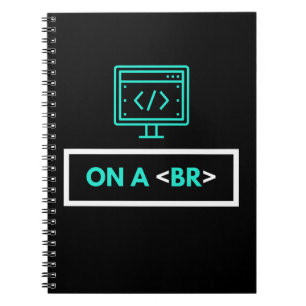 Op een Break (Programmer's Joke) Koffee Mok Bevera Notitieboek
