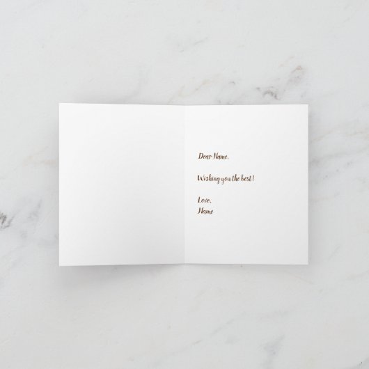 Op een briefkaart voor dieet (Binnen)