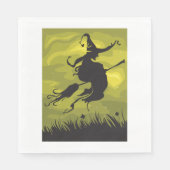 Op een broomstokpapier zitten luiers servet (Voorkant)