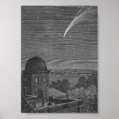 Op een Comet van Jules Verne Poster (Voorkant)